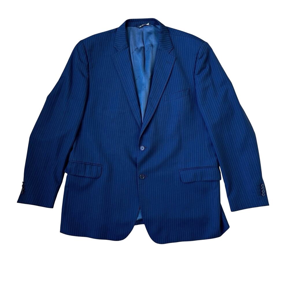 Saks Fifth Avenue Ermenegildo Zegna Navy Pinstripe Blazer - Size 48L